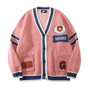 Pullover Cardigan Bear