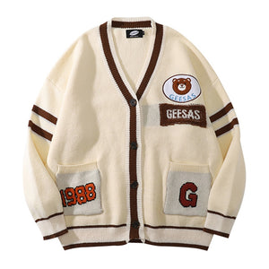 Pullover Cardigan Bear