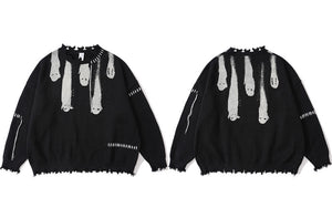 Pullover Ghost Print