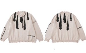 Pullover Ghost Print