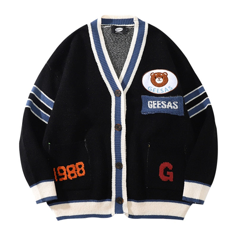Pullover Cardigan Bear